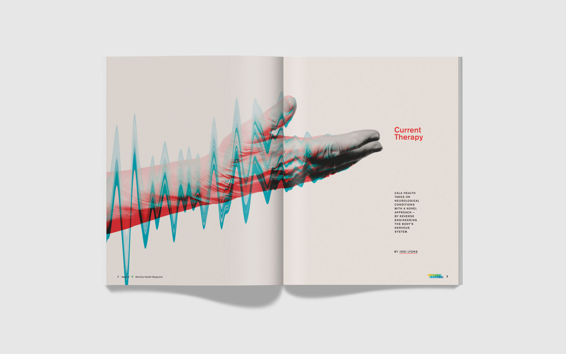 StartupHealth magazine spread