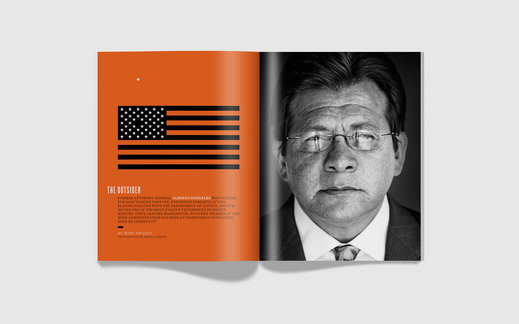 Texas Monthly magazine spread